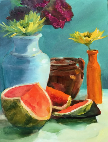 Orange Vase by Rebecca McDannold