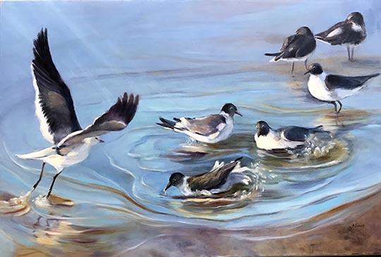 Click here to view Bathing Birds by Rebecca McDannold