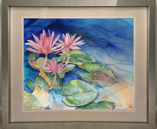 Click here to view Water Lilies,  #9 by Rebecca McDannold