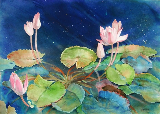 Water Lilies #4 by Rebecca McDannold