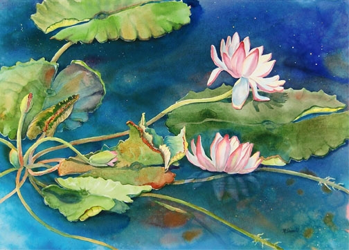 Click here to view Water Lilies #5 by Rebecca McDannold